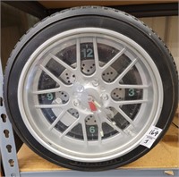 Wheel & tire clock - battery operated