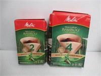 Lot of (2) Melitta Bamboo Coffee Filters, No. 2