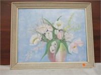 Floral Framed Painting 23x18"