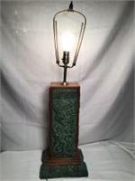 1970's Vintage Aztec Table Lamp - Zarebski