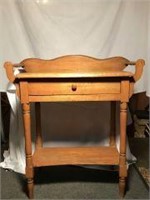 Primitive Single-Drawer Wash Basin Table