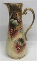 Pitcher- handpainted ripened grapes  ** FEATURED I