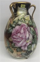 Impressive 3 handle bulbous Vase