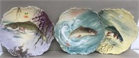 3 pc. Set Fish Plate signed Tuks