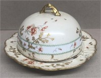 Limoge Covered Butter Dish