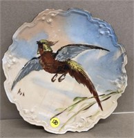 Game Plate w/ Pheasant, Signed Coronet, Limoges