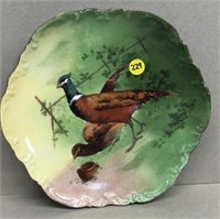 Game Plate.  Coronet France, Limoges.  10"