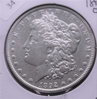 1892 O MORGAN DOLLAR XF DETAILS