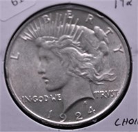 1924 PEACE DOLLAR CHOICE BU