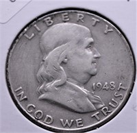 1948 FRANKLIN HALF DOLLAR VG