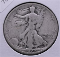 1927 S WALKING HALF DOLLAR VG