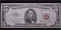 1963 5 DOLLAR RED SEAL