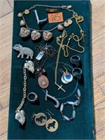 Assorted Lot Costume Jewelery  Bracelet Pins Ring