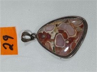 Agate Sterling silver pendant