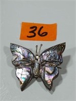 Sterling silver 925 butterfly broach pin
