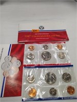 1987 US mint Coin set MARKED P & D