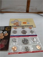 1990 US mint Coin set UNC Marked P & D