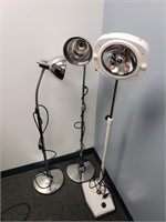 (3) Medical Floor Lamps