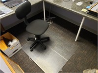 Office Chair and Floor Mat