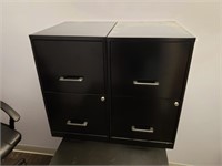 (2) Letter Size File Cabinets