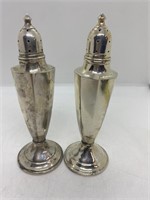 Sterling  Silver Weighted Salt & Pepper Shakers