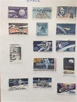 USA 14 Different Stamps All Related To SPACE