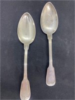 Vintage Lot of 2 Serving Spoons 800 silver 61