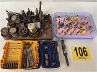 Assorted Router and Drill Bits