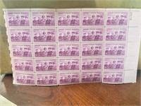 USA sheet of 25 mint stamps 3cents1950s Scott1067