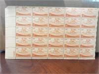 USA sheet of 25 mint stamps 3 cents1954 Scott1061