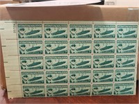 USA sheet of 25 mint stamps 3cents 1957Scott 1091