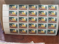 USA Sheet Of 25 Mint Stamps 4 Cents 1958