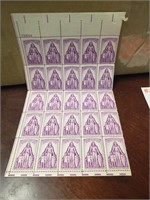 USA Sheet  of 25  Mint  Stamps 3 Cents 1957