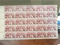 USA Sheet  of 25  Mint Stamps 3 Cents 1957