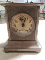 Vintage Early 1900 Alarm Clock China Cast Iron