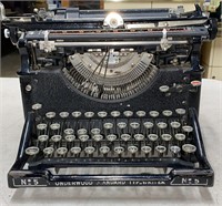 Vintage Antique Underwood No. 5 Typewriter