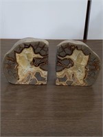Natural Polished Sepatarian Geode Bookends