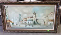 Large Oil Painting  on Canvas ,  Signed