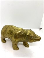 Vintage Gold Bear Sculpture