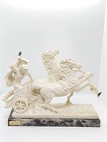 Vintage Ovet  Italy Roman Chariot Sculpture