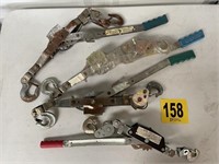 4 Come-a-long Ratchet Hand Pullers