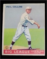 1933 Goudey #21 Phil Collins baseball card -