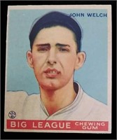 1933 Goudey #93 John Welch baseball card