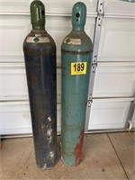 2 Gas Cylinders (Unknown)