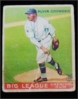1933 Goudey #95 Alvin Crowder baseball card -