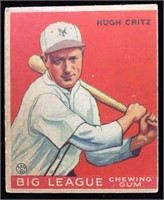 1933 Goudey #3 Hugh Critz baseball card