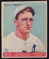 1933 Goudey #11 Billy Rogell baseball card -