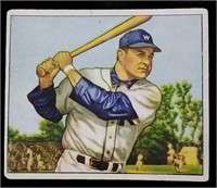 1950 Bowman #18 Eddie Robinson rookie card