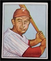 1950 Bowman #30 Eddie Waitkus baseball card