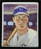 1950 Bowman #4 Gus Zernial baseball card -